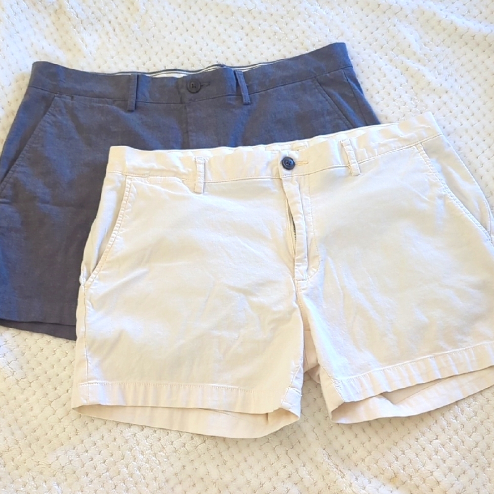 GOODTHREADS OXFORD BUNDLE  Classic Gray and Cream Shorts Size 33